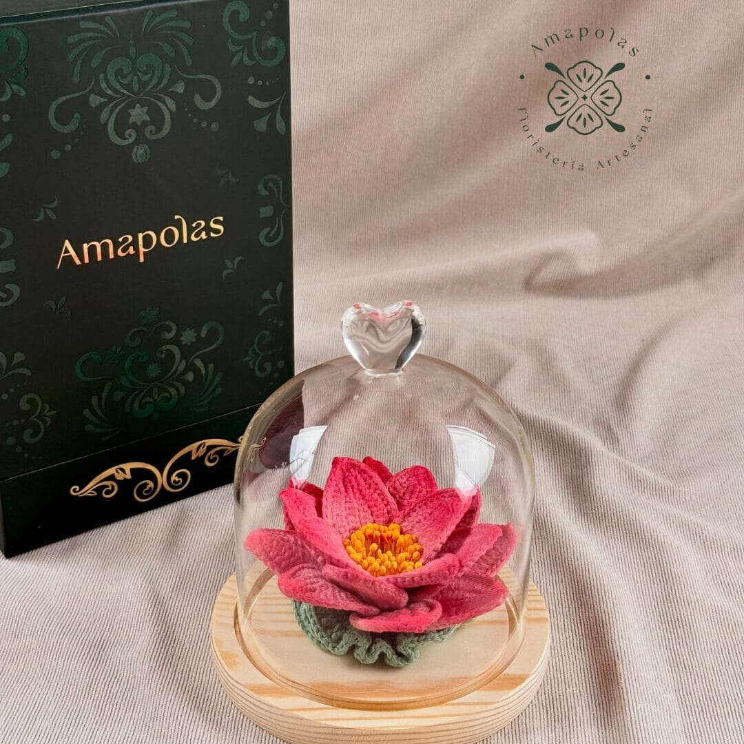 CÚPULA FLOR DE LOTO ROSADA